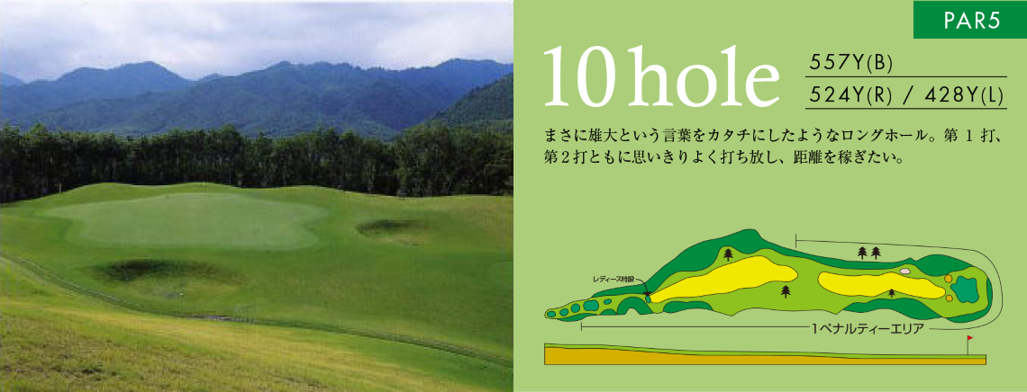 IN HOLE 10 コースマップ