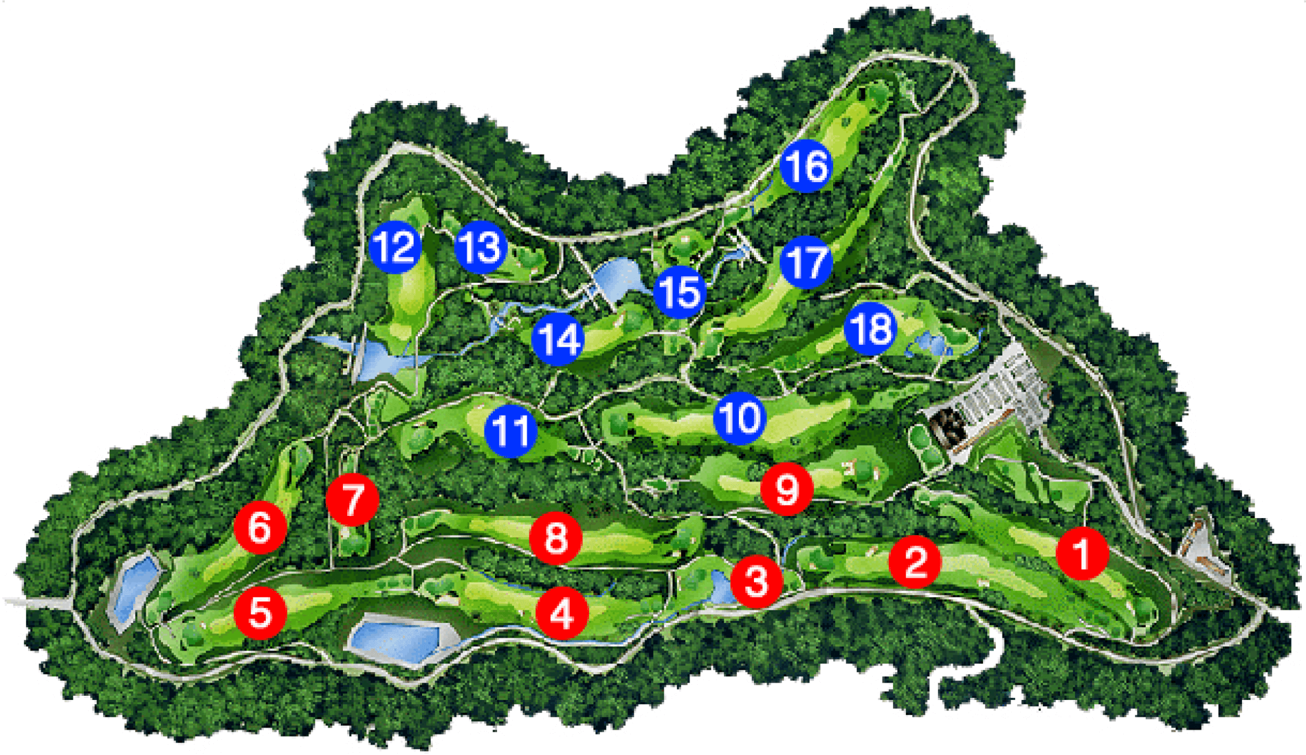 会津高原たかつえカントリークラブのコース紹介