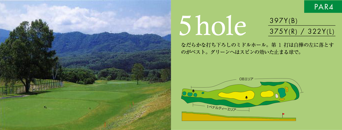 OUT HOLE 5 コースマップ