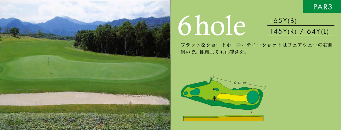OUT HOLE 6 コースマップ