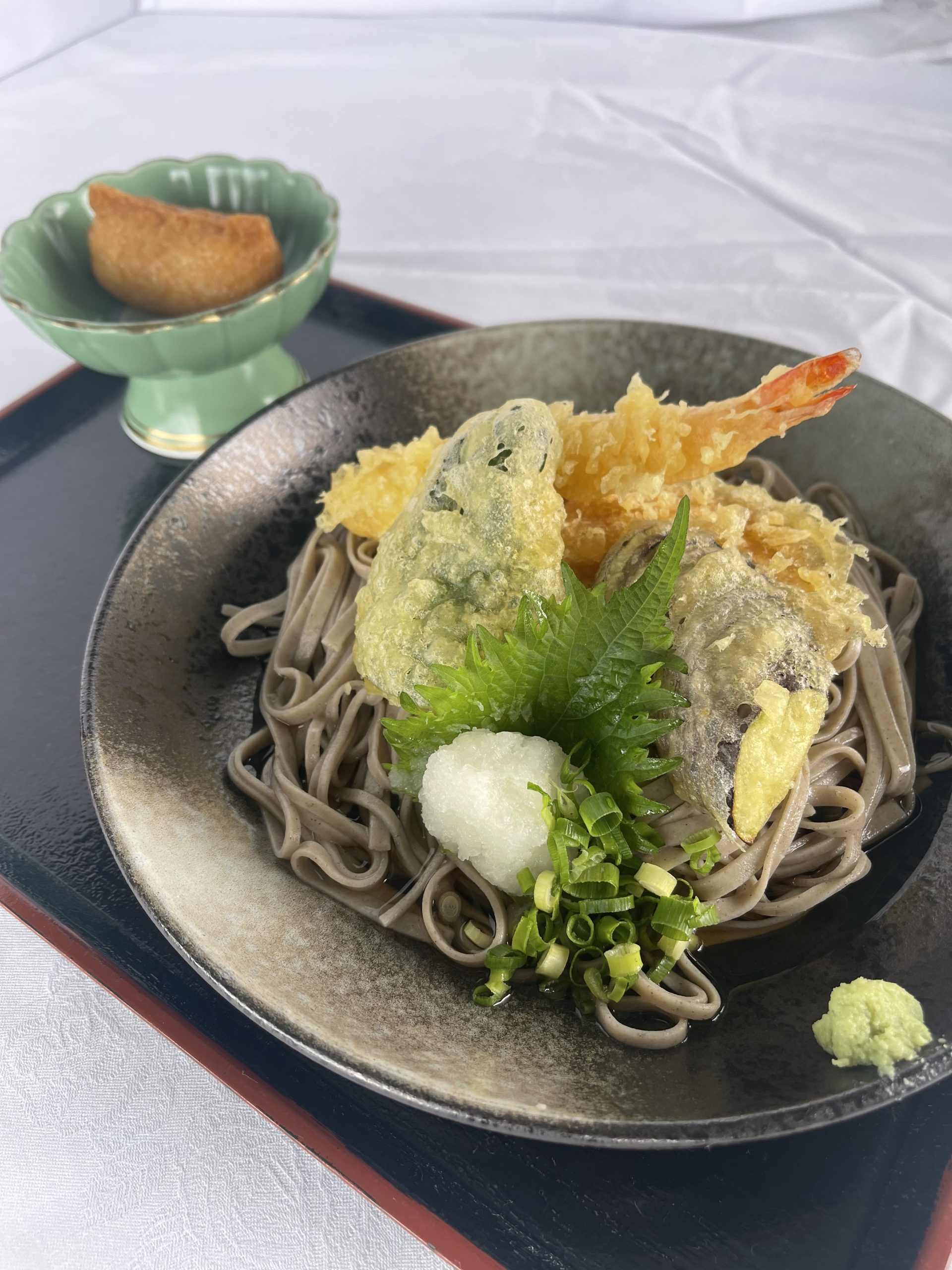 冷やしぶっかけ天ぷら蕎麦